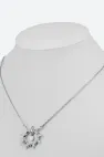 Подвеска на шею с лунным камнем, серебро 925 пробы, коллекция SUN