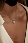 Колье с горным хрусталём, серебро 925 пробы, коллекция Heart, размер M Колье с горным хрусталём, серебро 925 пробы, коллекция Heart, размер M
